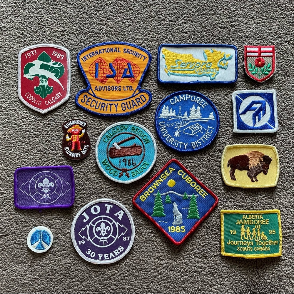 Vintage Canadian (ALBERTA) Embroidered Patches, 14
